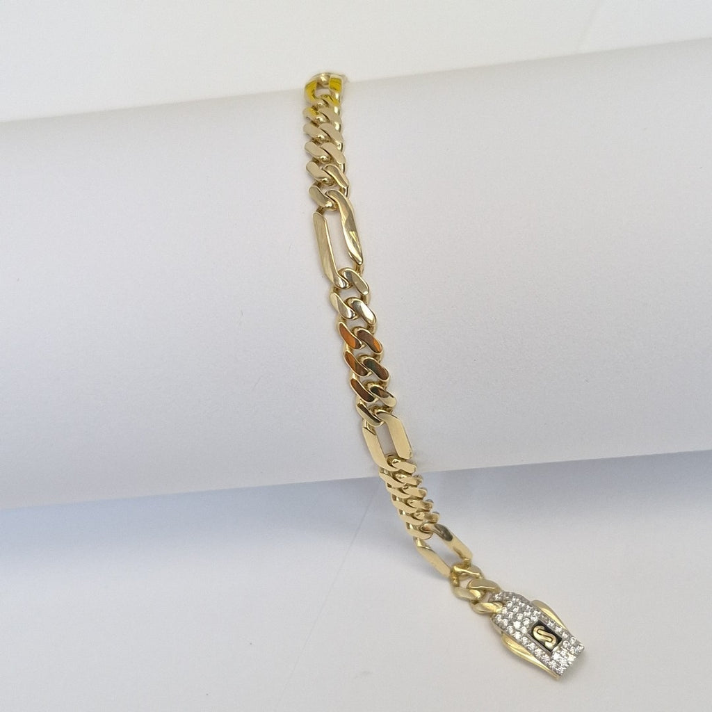 PULSERA MONACO ORO 14K 5.5 (NUEVO)