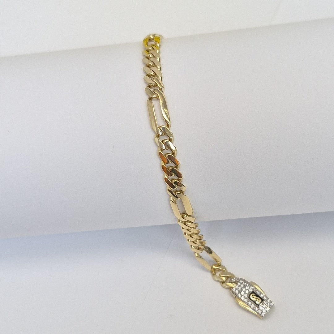 PULSERA MONACO ORO 14K 5.5 (NUEVO)