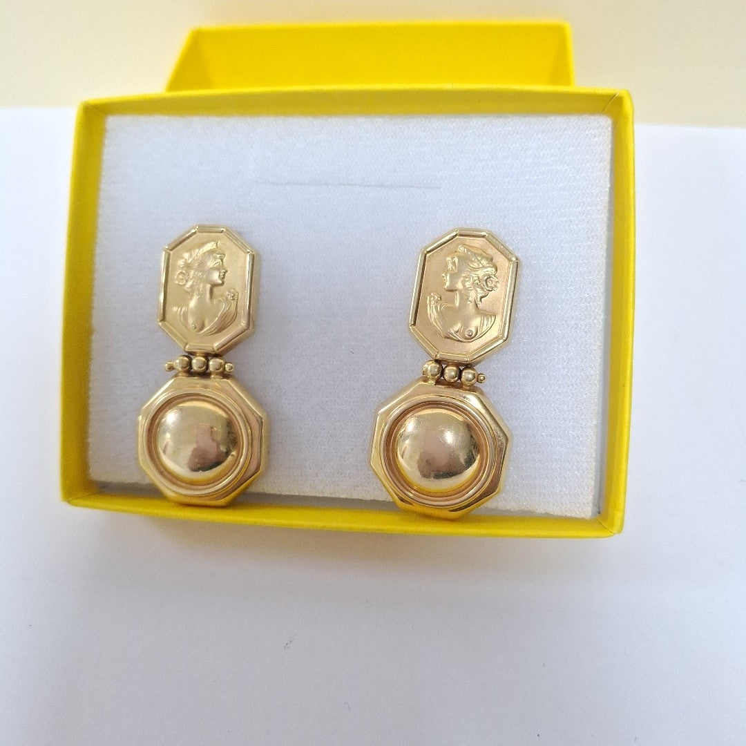 BROQUELES PAR ORO 14 K 8.6 GRMS (SEMINUEVO)