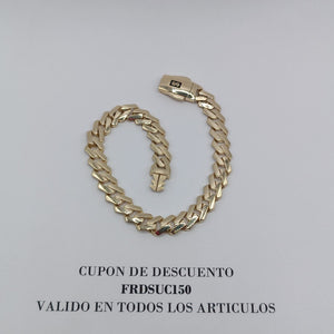 PULSERA CABALLERO MONACO ORO 14K 10.4 (NUEVO)