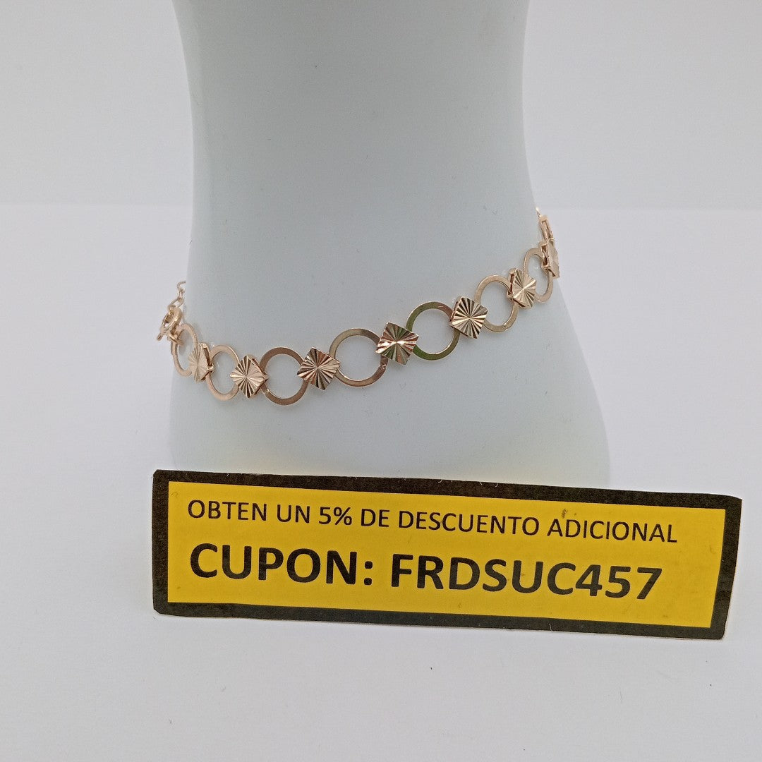 PULSERA ORO 14 K 3.6 GRMS (SEMINUEVO)