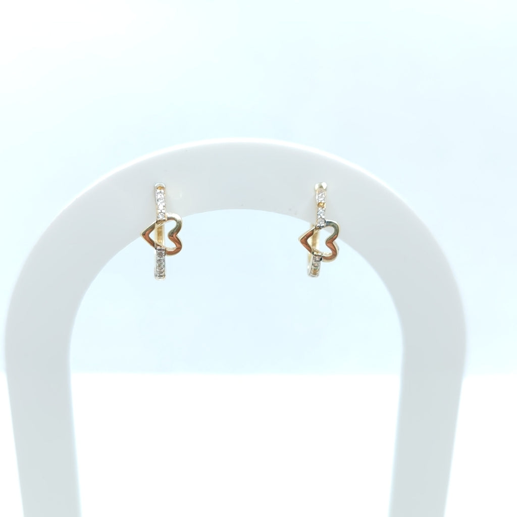 ARRACADAS PAR ORO 14 K 2 GRMS (SEMINUEVO)