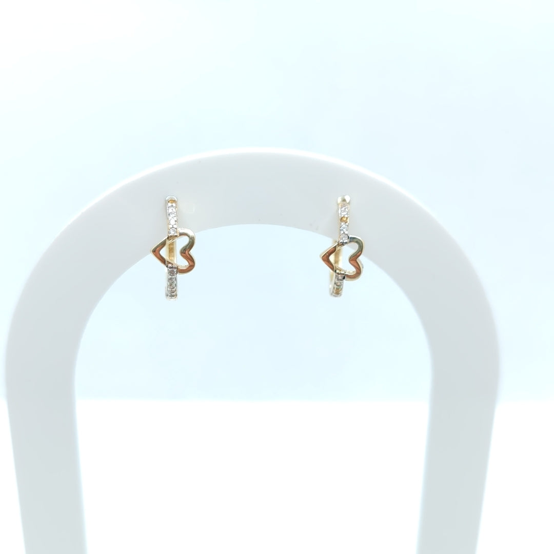 ARRACADAS PAR ORO 14 K 2 GRMS (SEMINUEVO)
