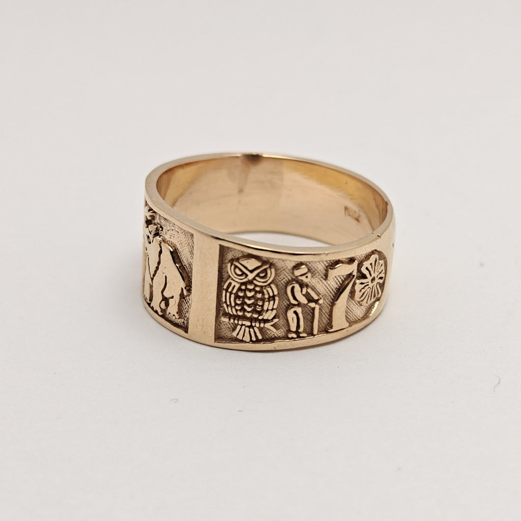 ARGOLLA DE LA SUERTE ORO 18 K 10 GRMS (SEMINUEVO)