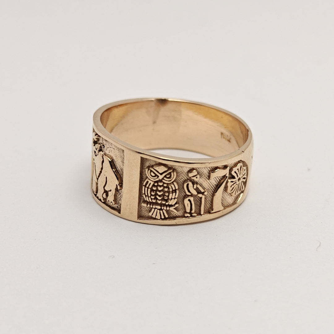 ARGOLLA DE LA SUERTE ORO 18 K 10 GRMS (SEMINUEVO)