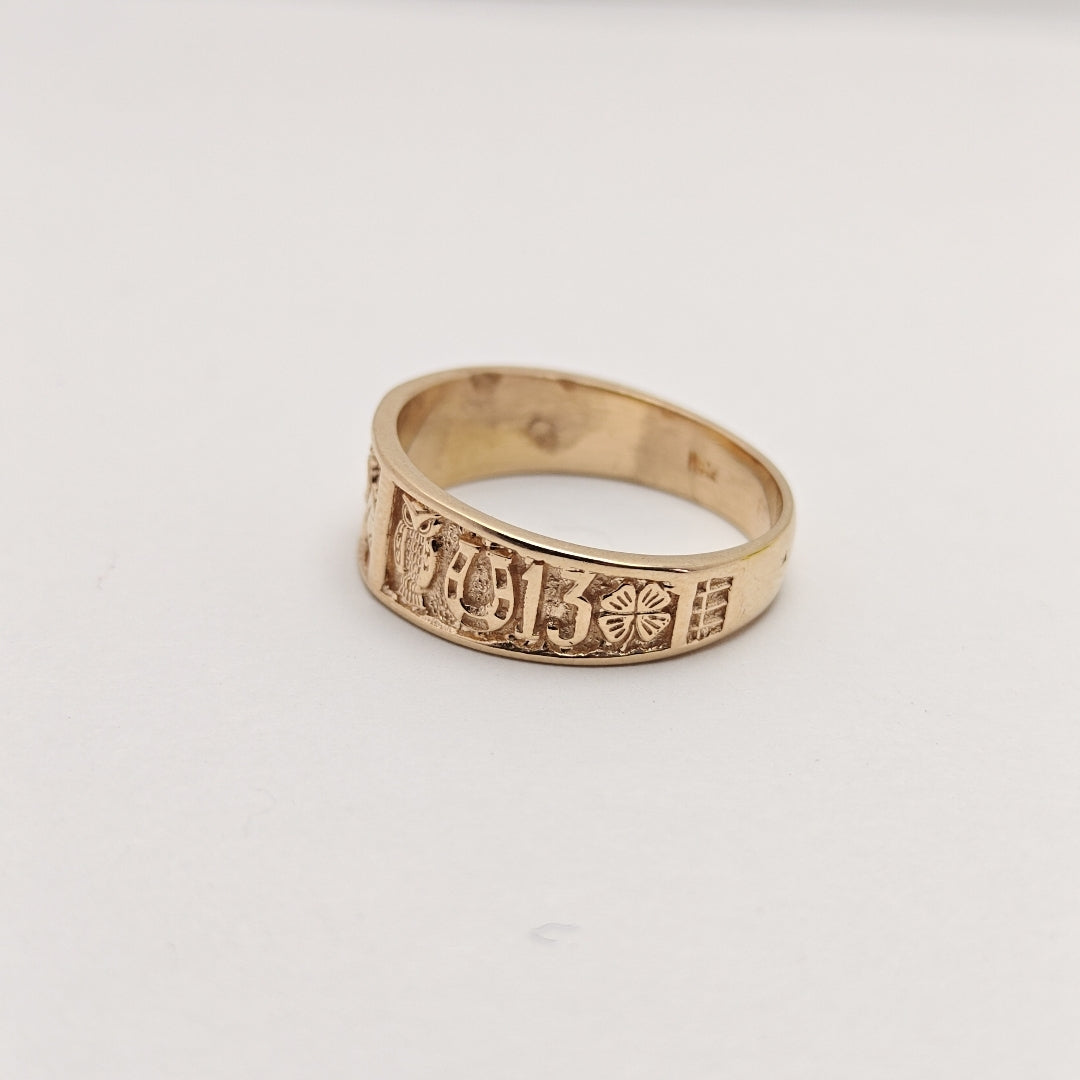 ARGOLLA DE LA SUERTE ORO 18 K 7.1 GRMS (SEMINUEVO)