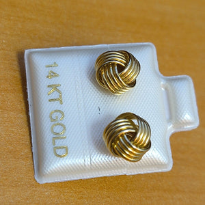 BROQUELES ORO 14K 1.6 (NUEVO)