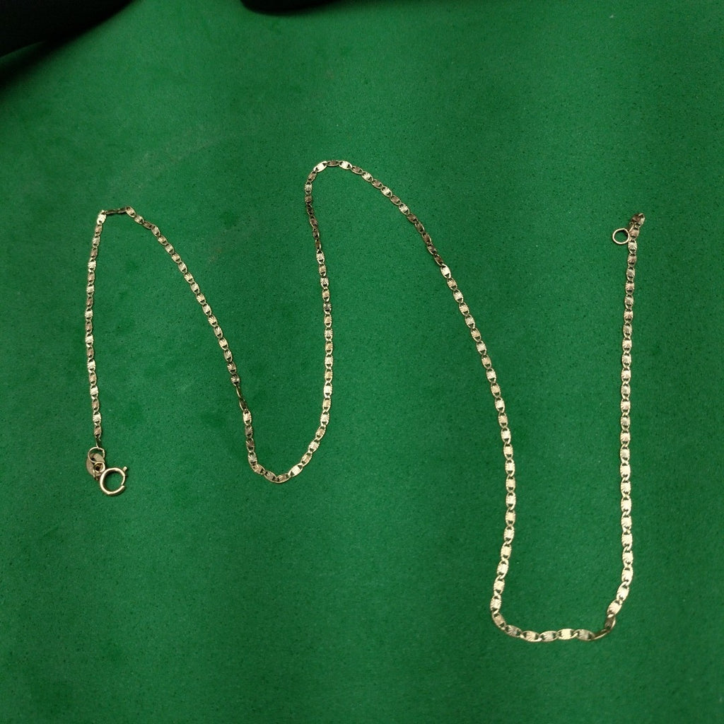 CADENA ORO, ORO COMBINADO 10 K 1.6 GRMS (SEMINUEVO)