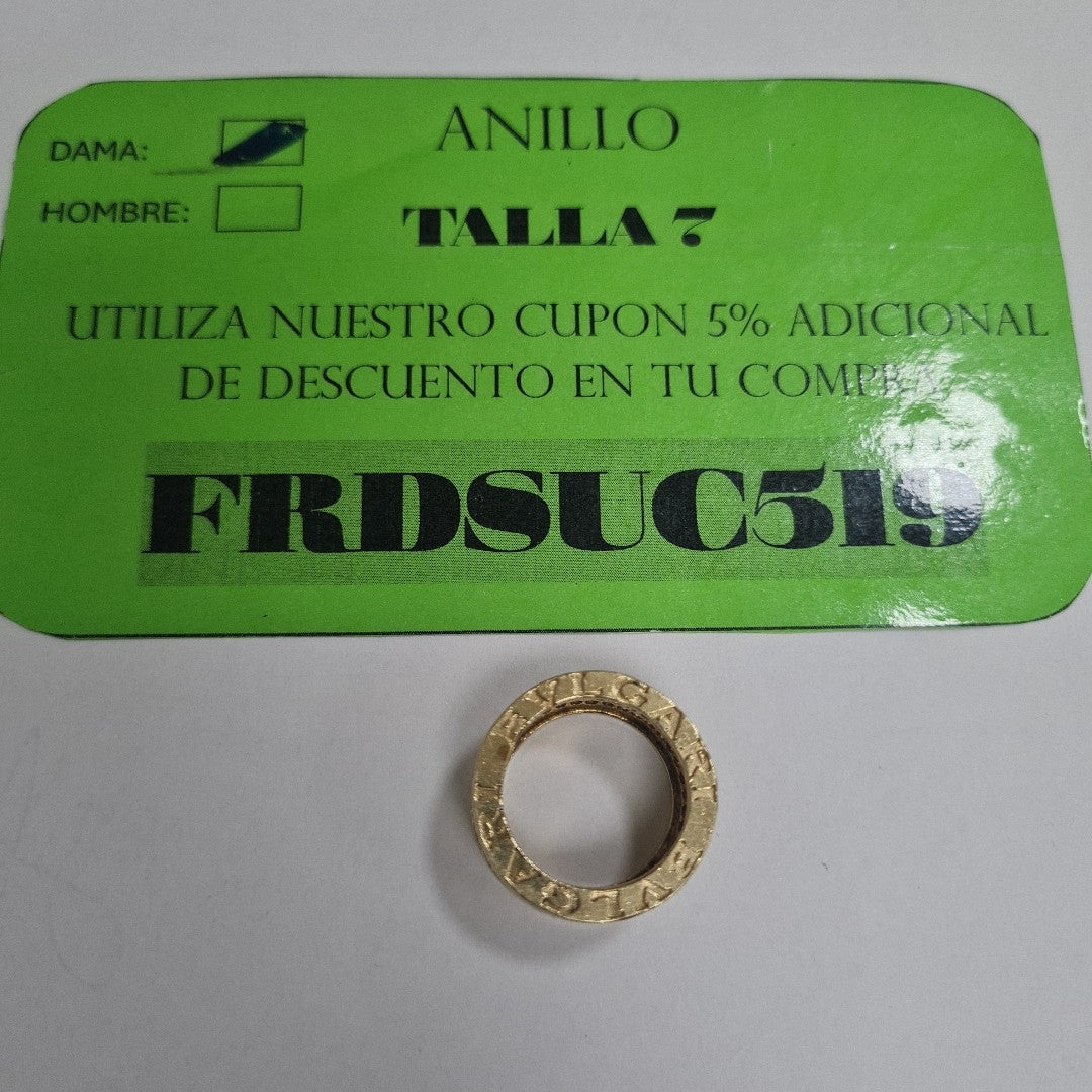 ANILLO ORO 14 K 12.8 GRMS (SEMINUEVO)
