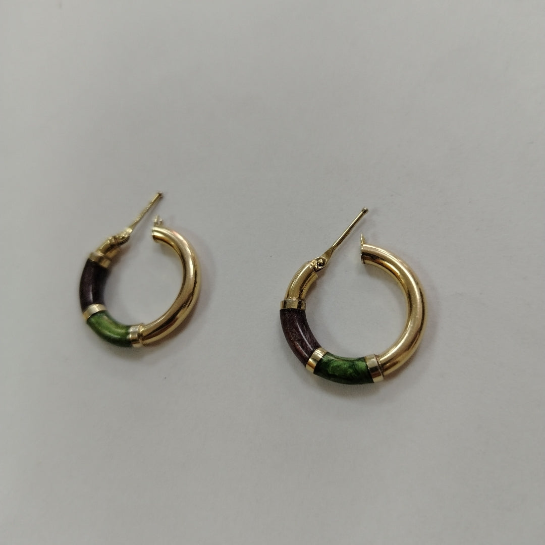 ARRACADAS PAR ORO 14 K 3.3 GRMS (SEMINUEVO)