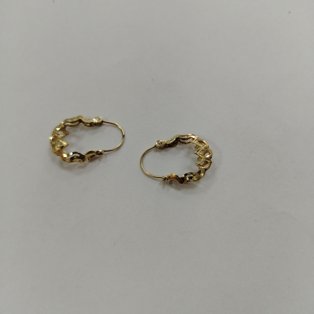ARRACADAS PAR ORO 14 K 1.6 GRMS (SEMINUEVO)