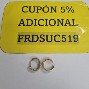 ARRACADAS PAR ORO 14 K 7.4 GRMS (SEMINUEVO)