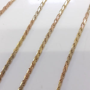 CADENA ORO COMBINADO 10 K 12.3 GRMS (SEMINUEVO)