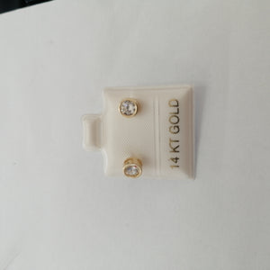 BROQUELES ORO 14K 1.2 (NUEVO)