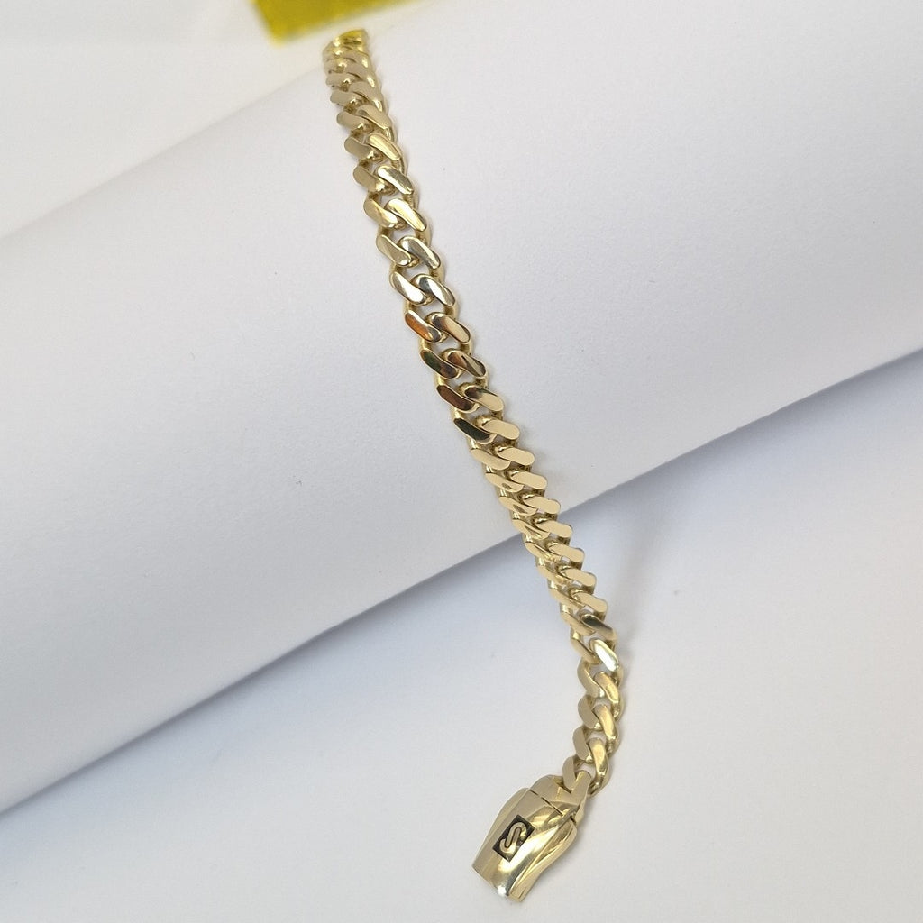 PULSERA MONACO ORO 14K 5.4 (NUEVO)