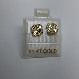BROQUELES ORO 14K 1.5 (NUEVO)