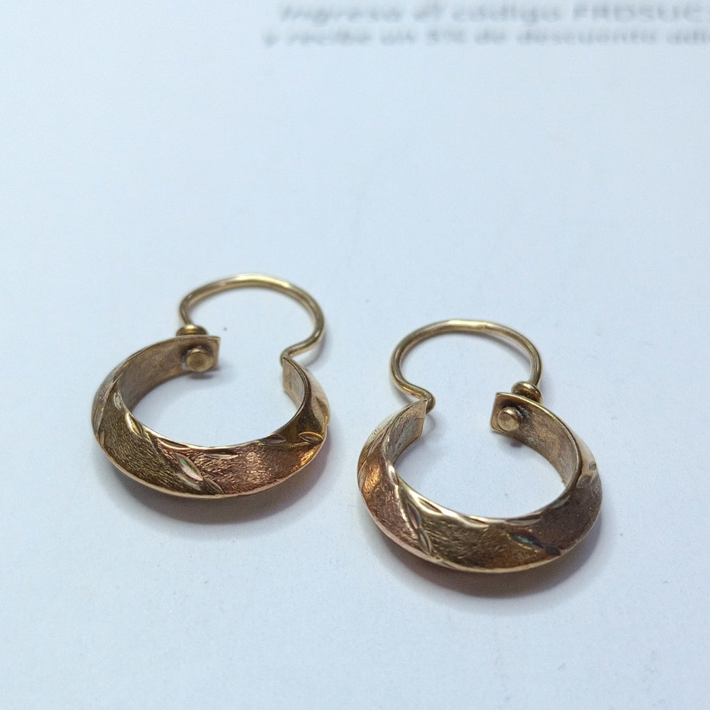 ARRACADAS PAR ORO 8 K 2,00 GRMS (SEMINUEVO)
