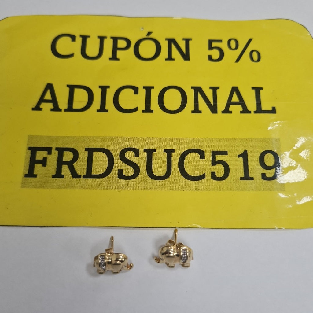 BROQUELES PAR ORO 14 K 3.7 GRMS (SEMINUEVO)