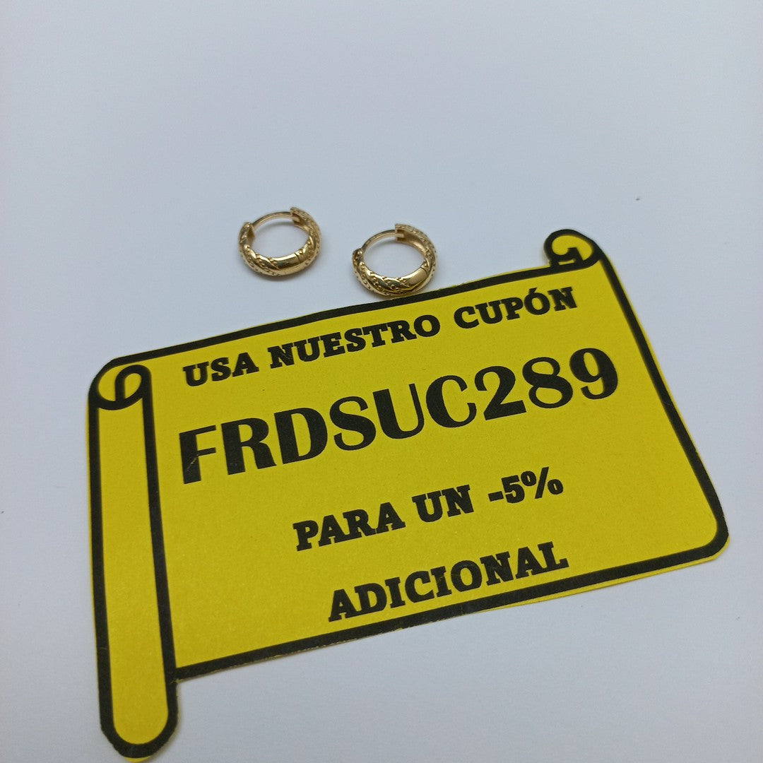 HUGGIES ORO 14K 2.3 (NUEVO)