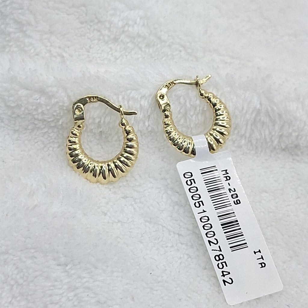 ARRACADAS ORO 14K 1.1 (NUEVO)