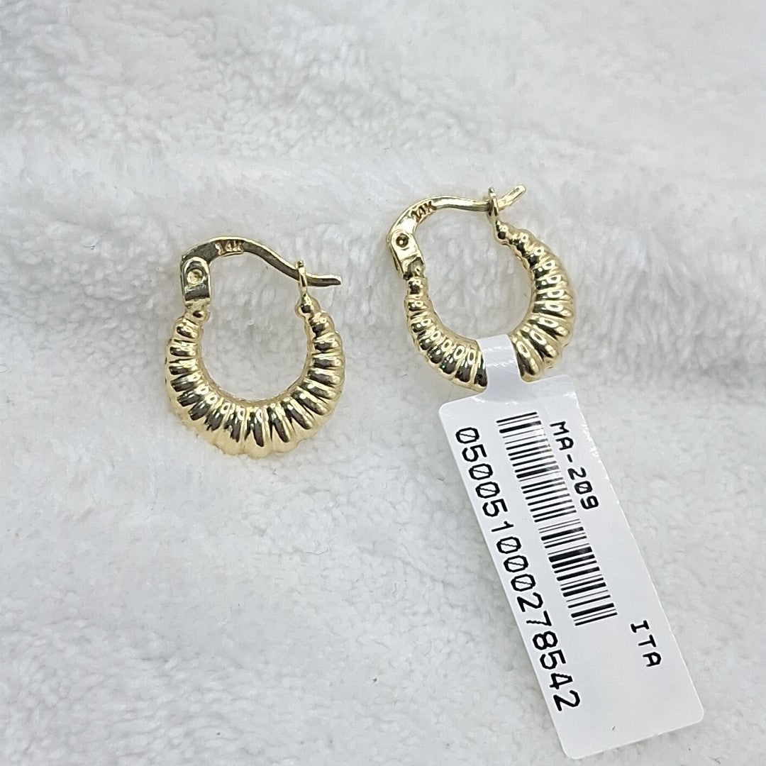ARRACADAS ORO 14K 1.1 (NUEVO)