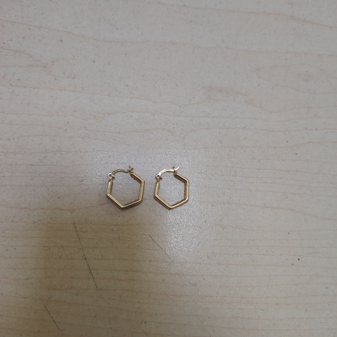 ARRACADAS PAR ORO 10 K 1.6 GRMS (SEMINUEVO)