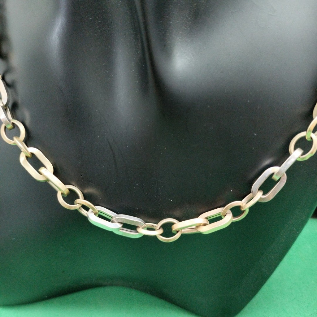 CADENA ORO, ORO BLANCO 14 K 17.9 GRMS (SEMINUEVO)