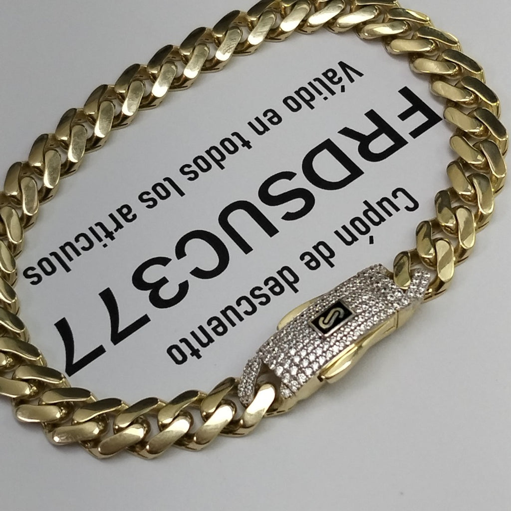 PULSERA CABALLERO MONACO ORO 14K 11.6 (NUEVO)