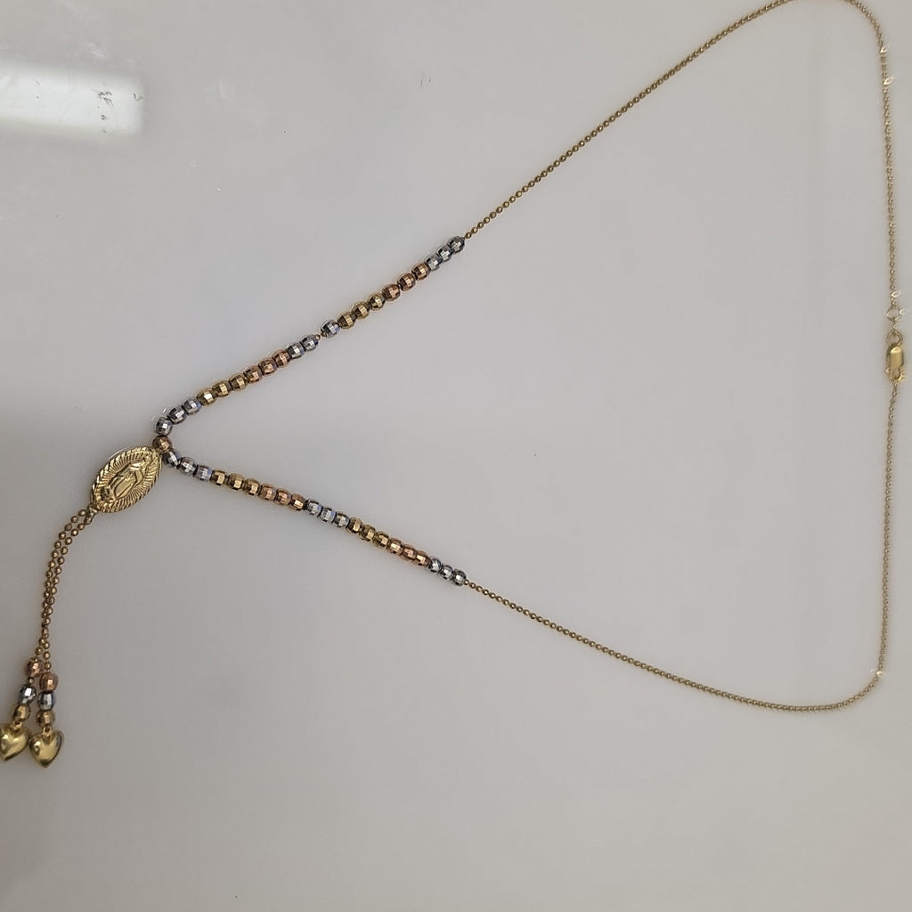 GARGANTILLA ORO, ORO COMBINADO 14 K 7.7 GRMS (SEMINUEVO)