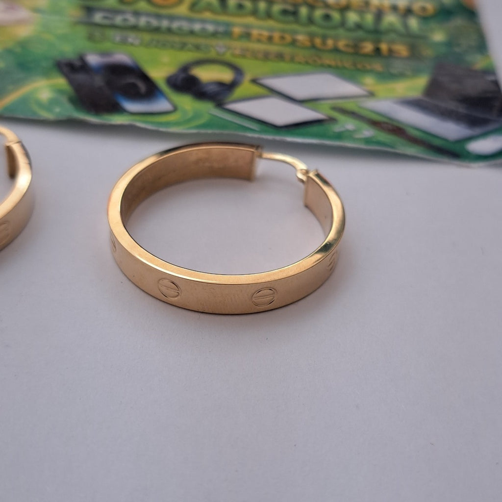 ARRACADAS MONACO ORO 14K 3.7 (NUEVO)