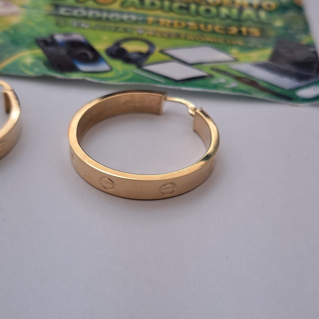 ARRACADAS MONACO ORO 14K 3.7 (NUEVO)