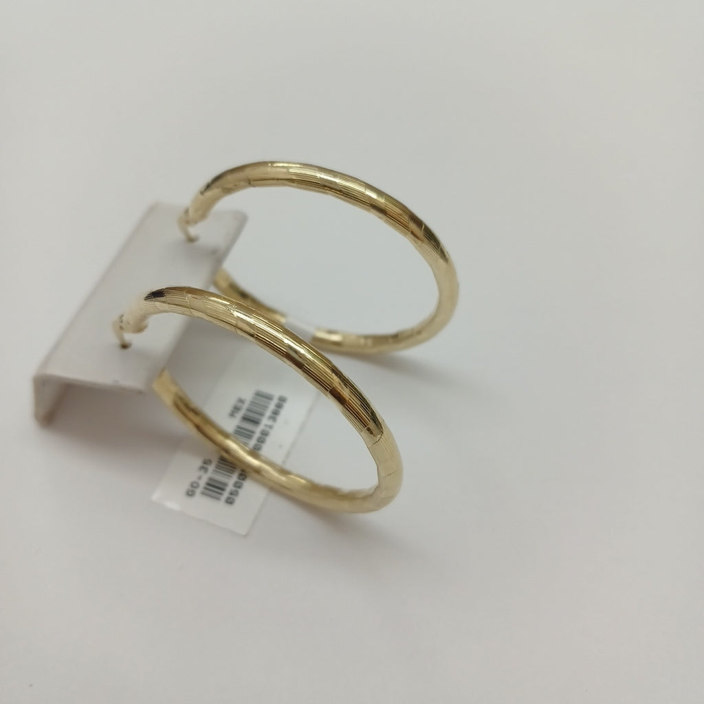 ARETES ARRACADA LABRADA 10K 4 GR (NUEVO)
