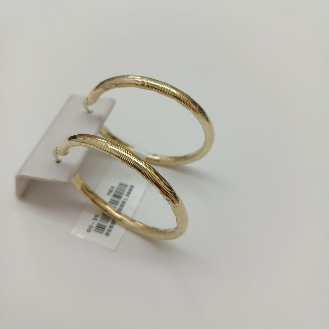 ARETES ARRACADA LABRADA 10K 4 GR (NUEVO)
