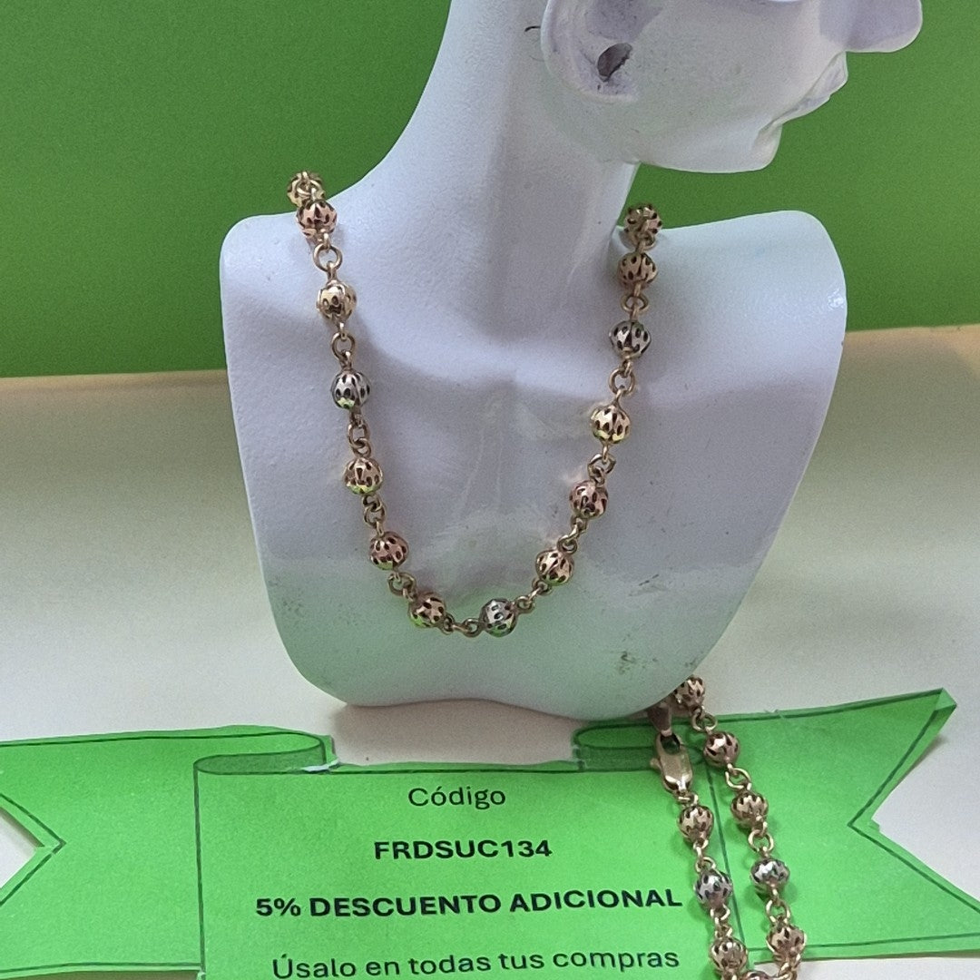GARGANTILLA ORO COMBINADO 14 K 12,20 GRMS (SEMINUEVO)