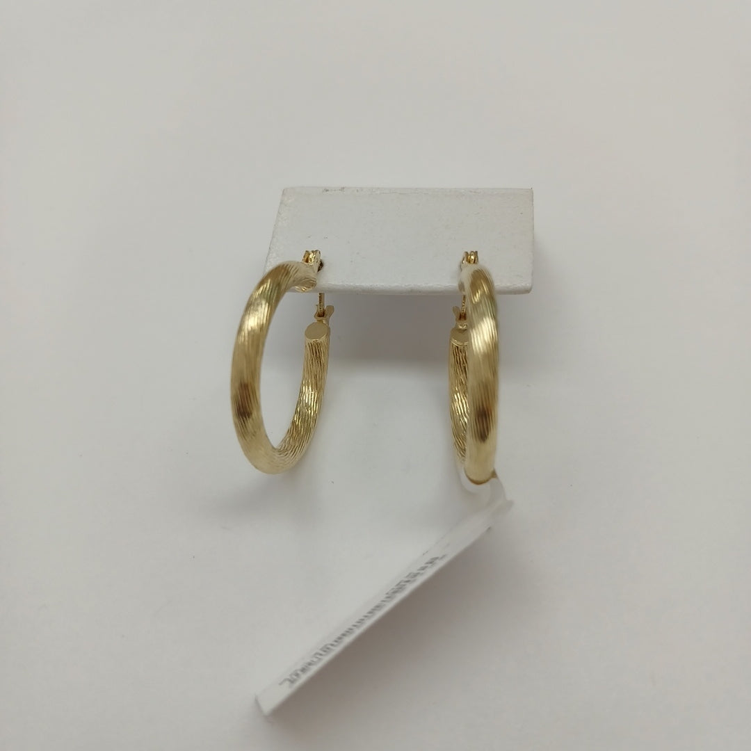 ARETES TEJIDO ARRACADAS ASTRIADAS 14K 2.9 GR (NUEVO)