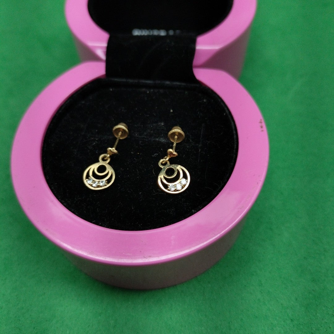 BROQUELES PAR ORO 14 K 0.6 GRMS (SEMINUEVO)