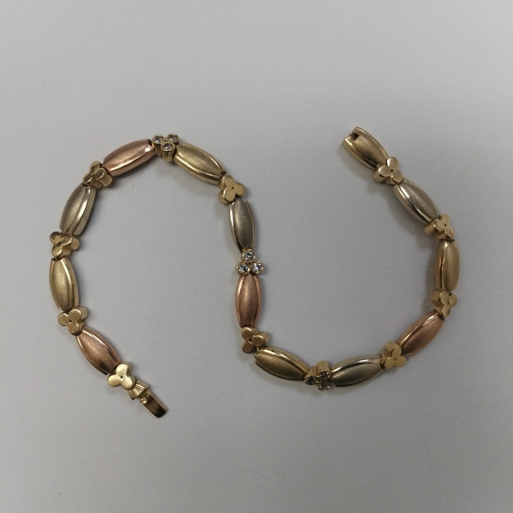 PULSERA ORO, ORO COMBINADO 14 K 11.3 GRMS (SEMINUEVO)