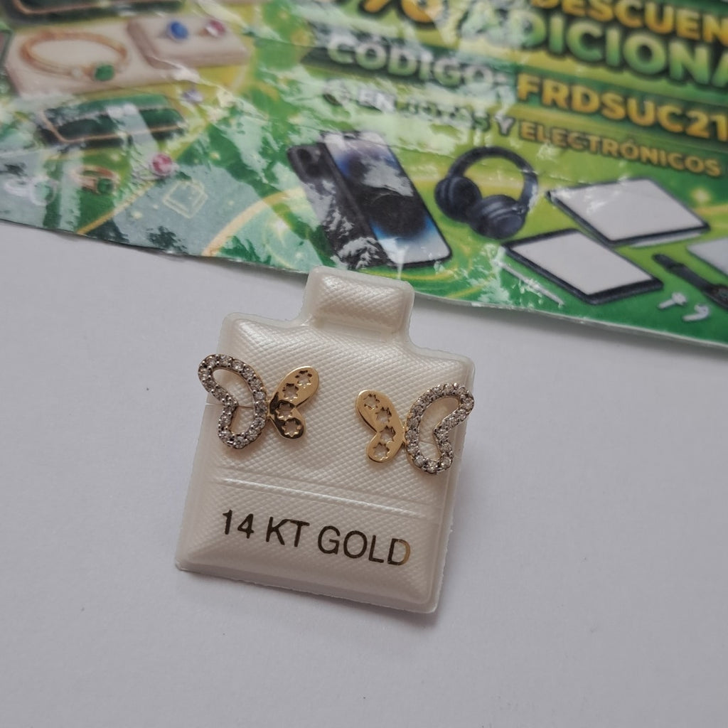 BROQUELES ORO 14K 1.2 (NUEVO)