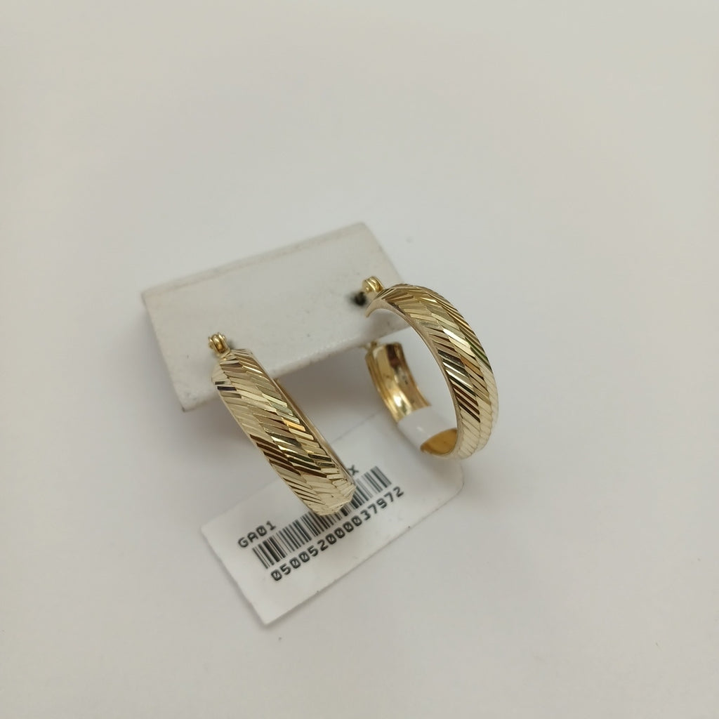 ARETES ARRACADAS LABRADAS 10K 2.8 GR (NUEVO)