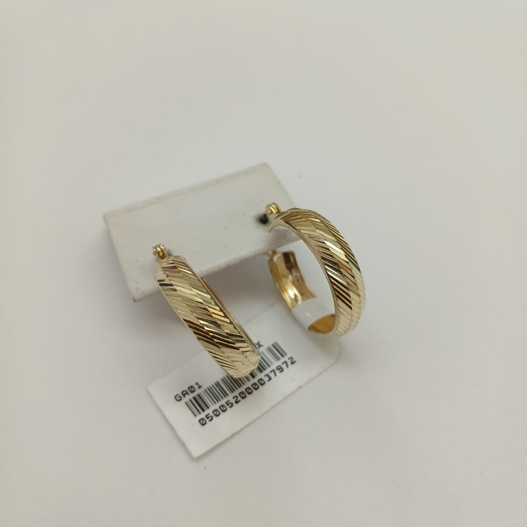 ARETES ARRACADAS LABRADAS 10K 2.8 GR (NUEVO)
