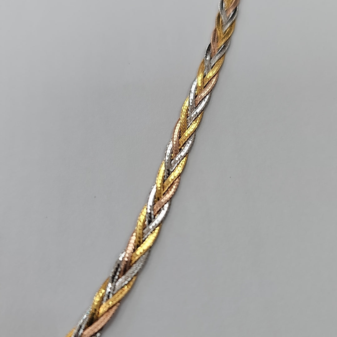 GARGANTILLA ORO COMBINADO 14 K 7,40 GRMS (SEMINUEVO)