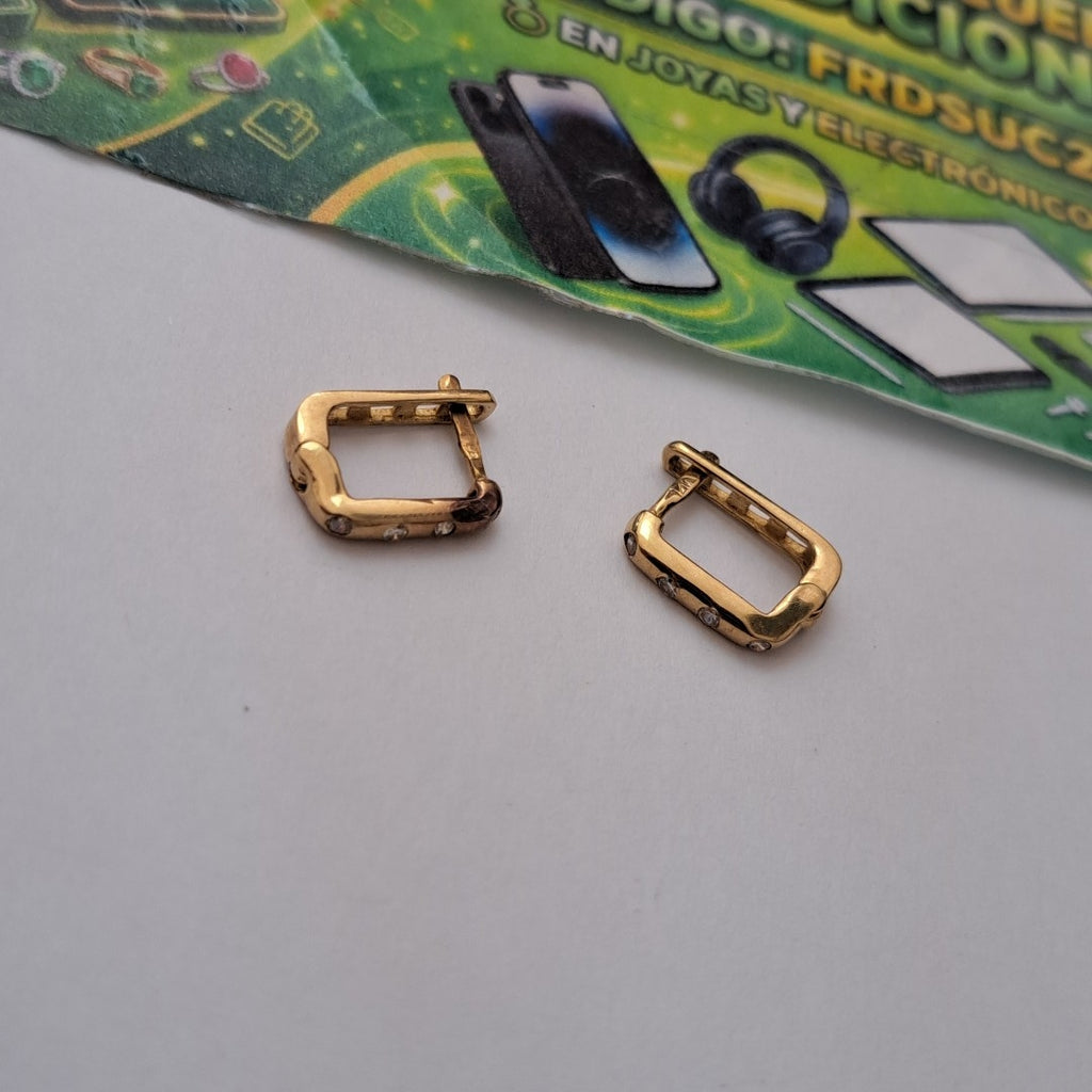 ARRACADAS PAR ORO 10 K 1,50 GRMS (SEMINUEVO)