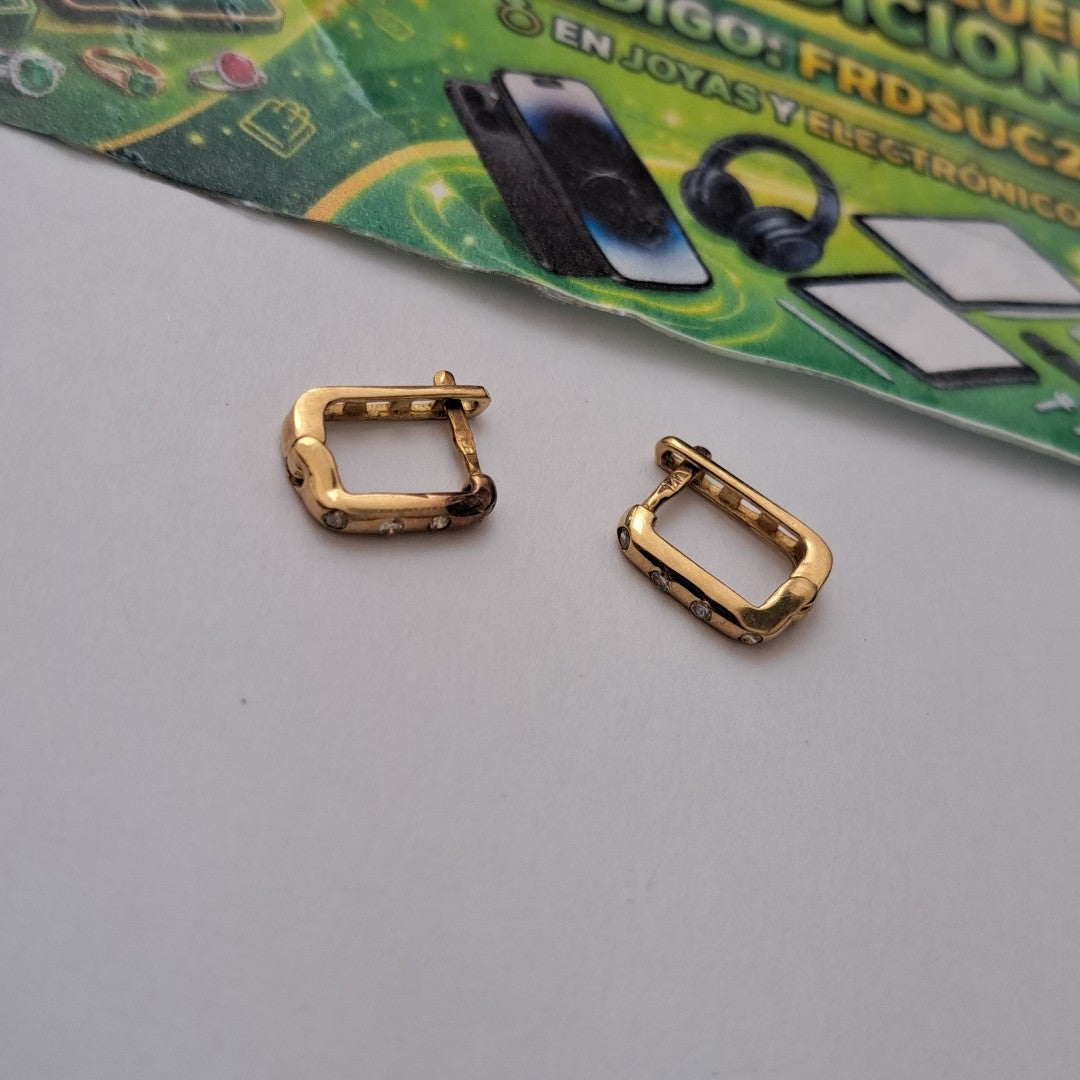 ARRACADAS PAR ORO 10 K 1,50 GRMS (SEMINUEVO)