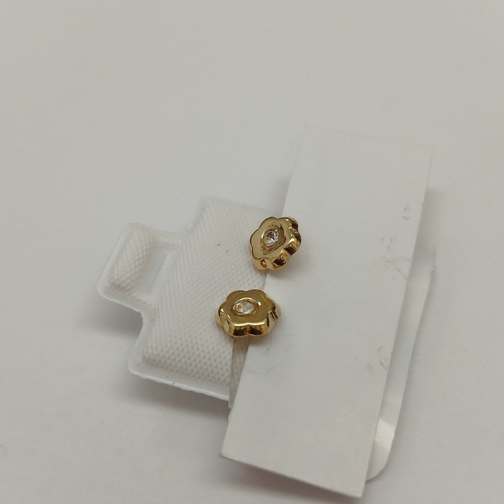 BROQUELES BROQUEL FIG FLOR C CIRCONIA 14K 0.2581 GR (NUEVO)
