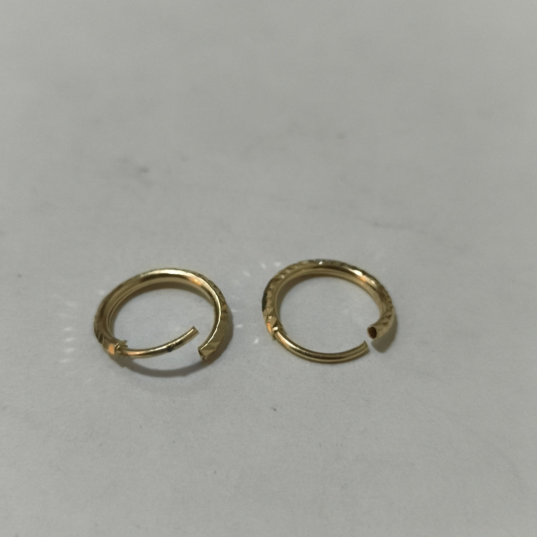 ARRACADAS PAR ORO 14 K 0.6 GRMS (SEMINUEVO)