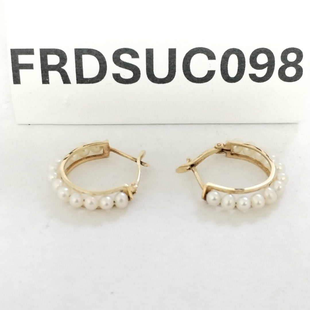 ARRACADAS PAR ORO 14 K 3.6 GRMS (SEMINUEVO)