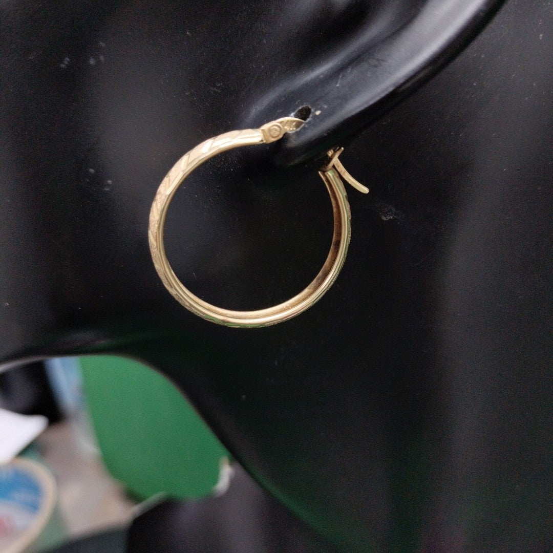 ARRACADAS PAR ORO 14 K 3,20 GRMS (SEMINUEVO)