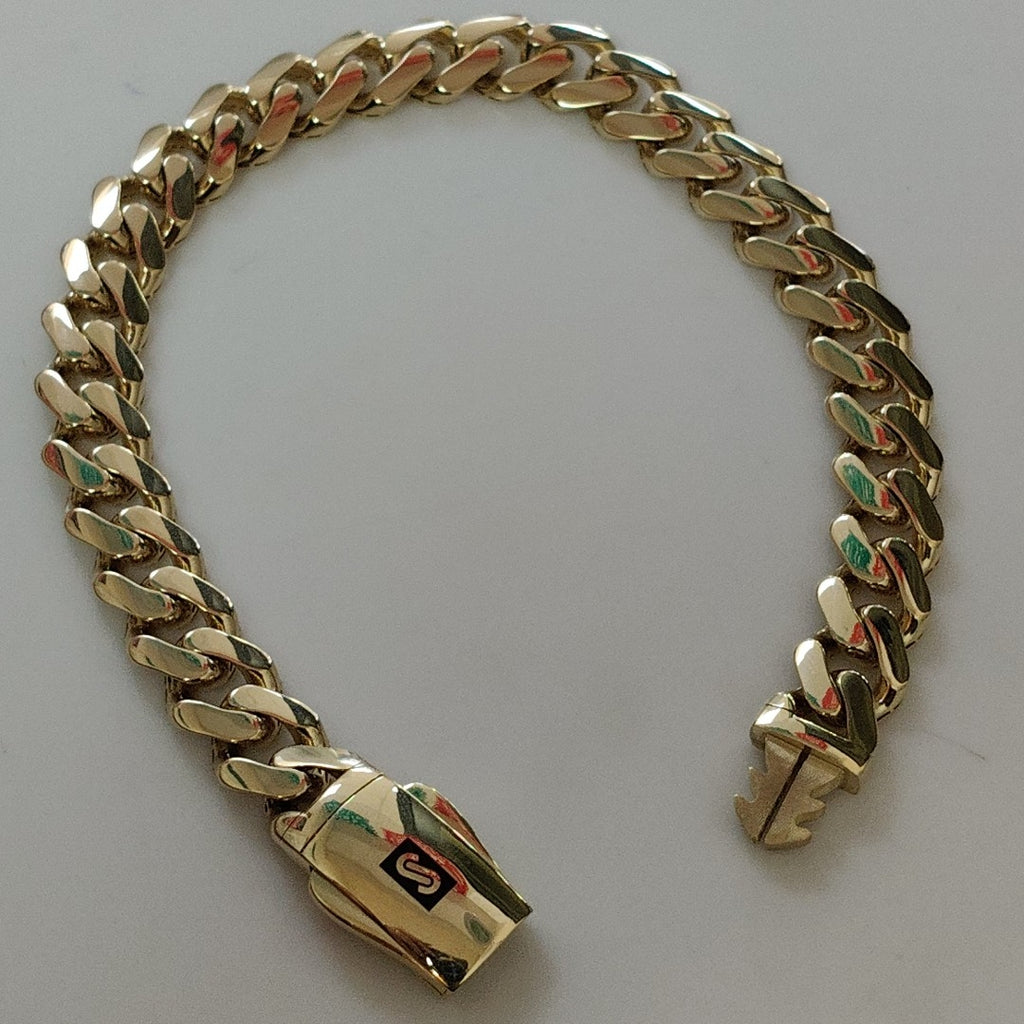 PULSERA CABALLERO MONACO ORO 14K 13.1 (NUEVO)