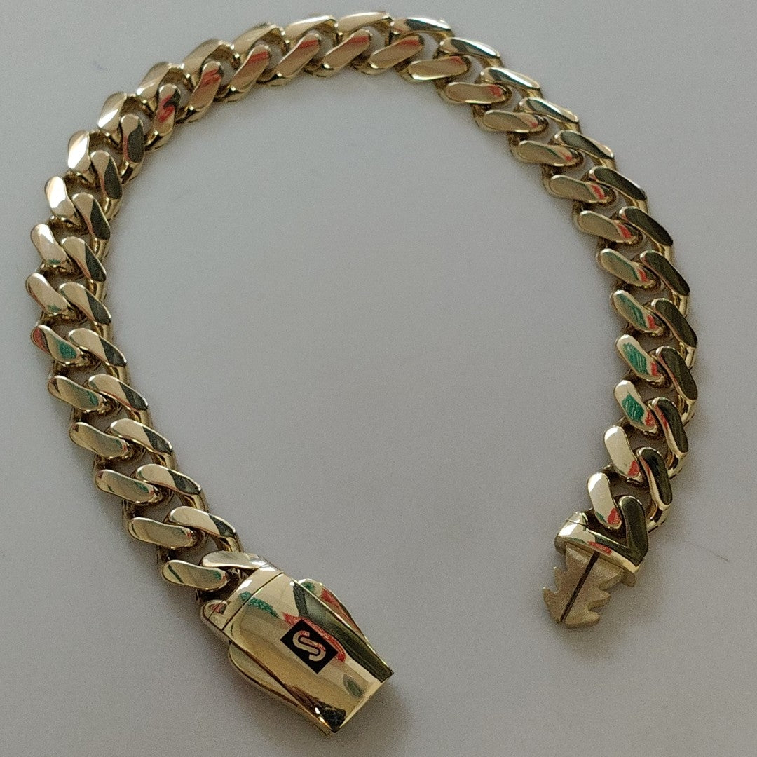 PULSERA CABALLERO MONACO ORO 14K 13.1 (NUEVO)