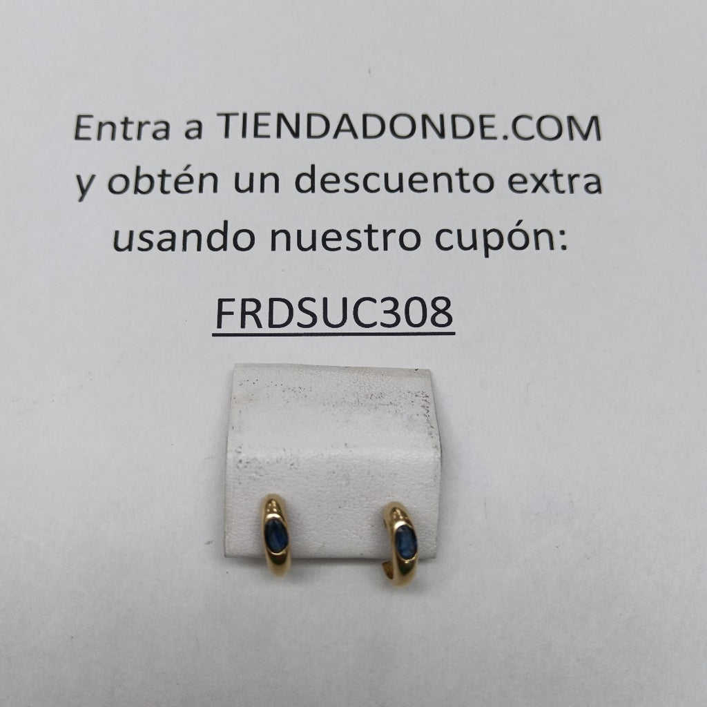 BROQUELES PAR ORO 14 K 2,20 GRMS (SEMINUEVO)